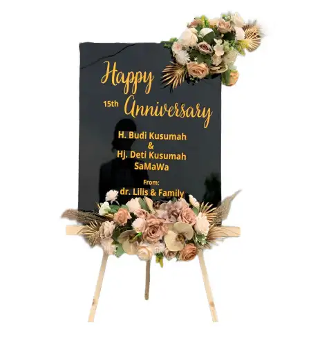 Papan Bunga Akrilik Sijantung