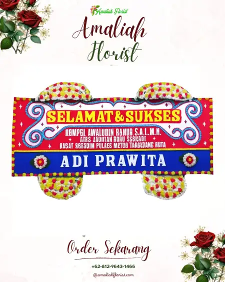 Papan Bunga Ucapan Selamat Sijantung